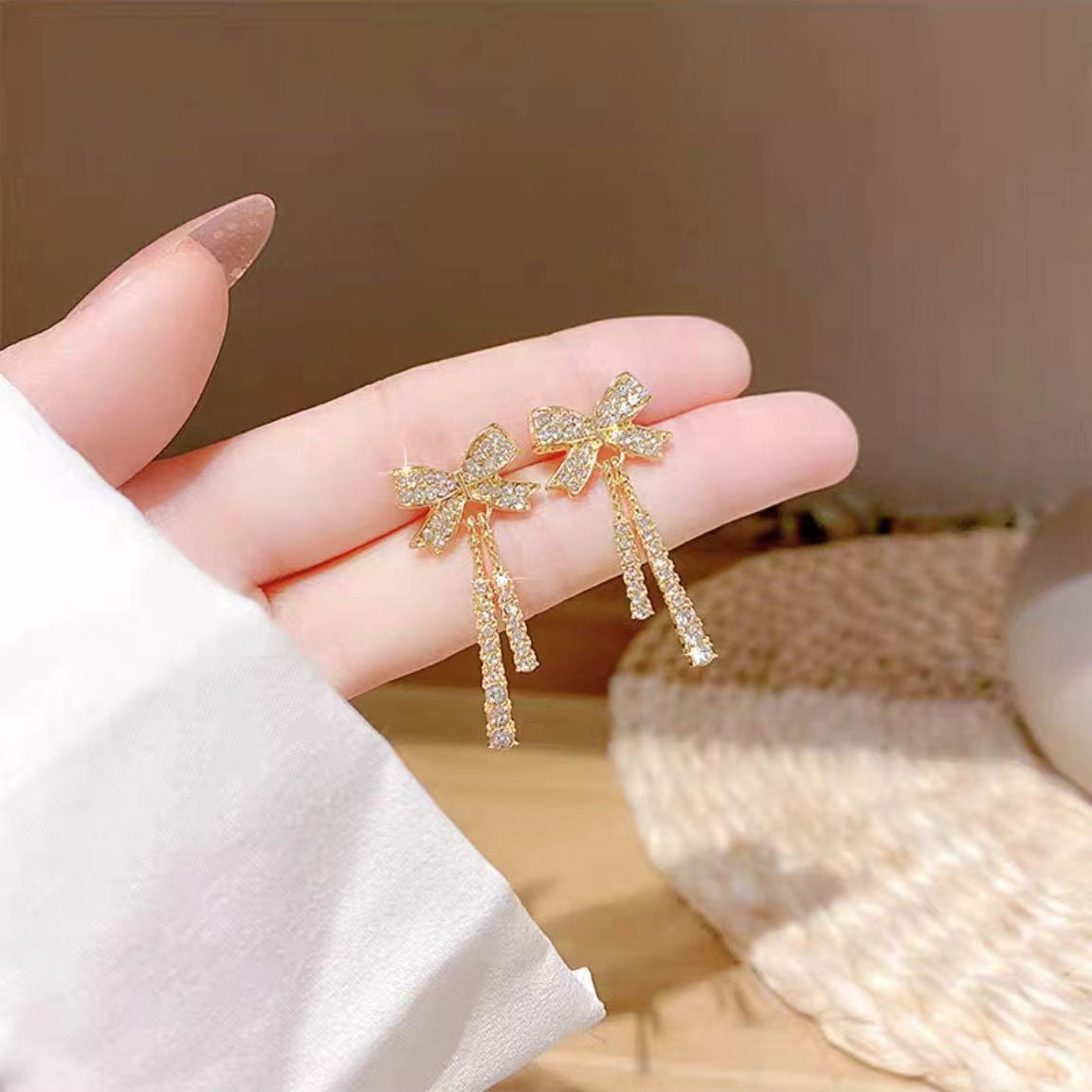 Long hair earrings 