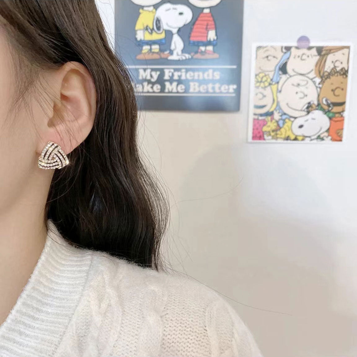 Stylish Triangle Geometric Earrings 