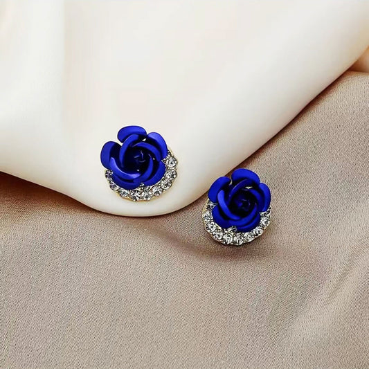 Beautiful rose earrings