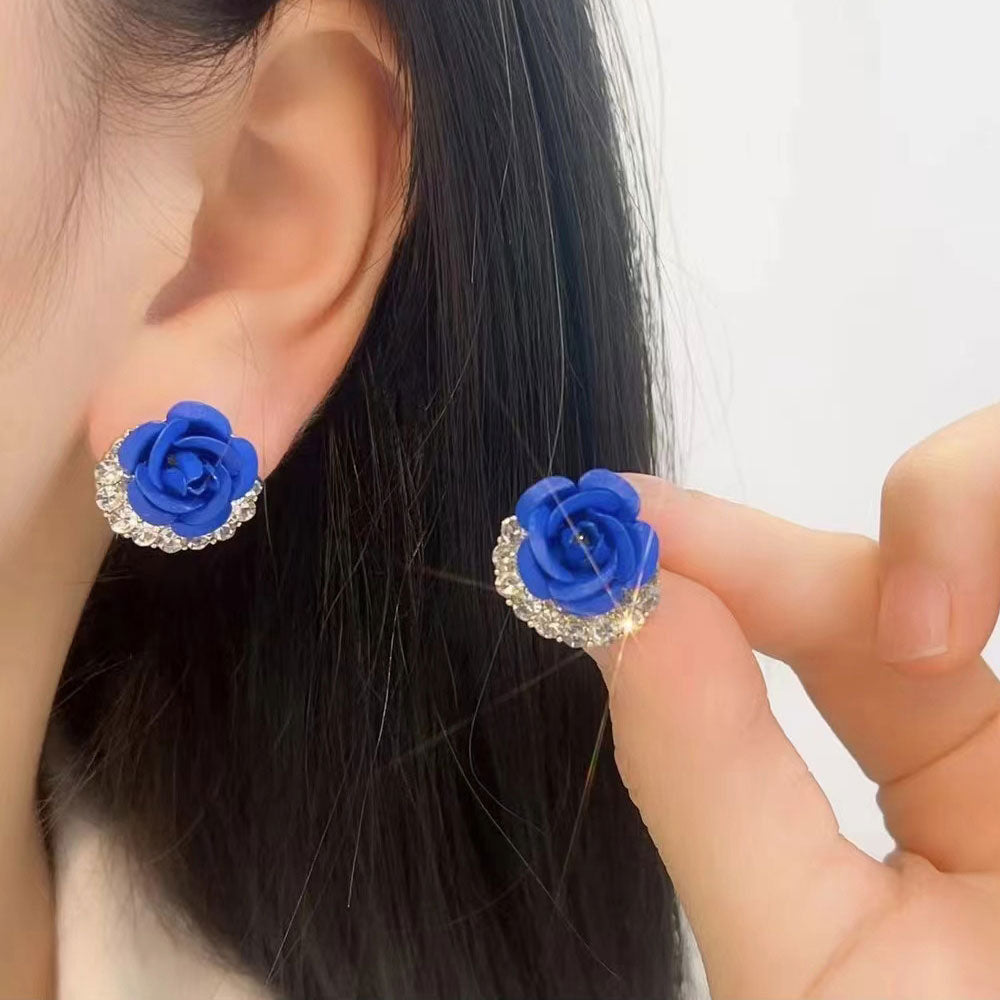 Beautiful rose earrings