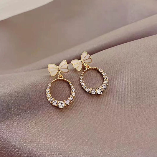 Cute Flower Circle Earrings