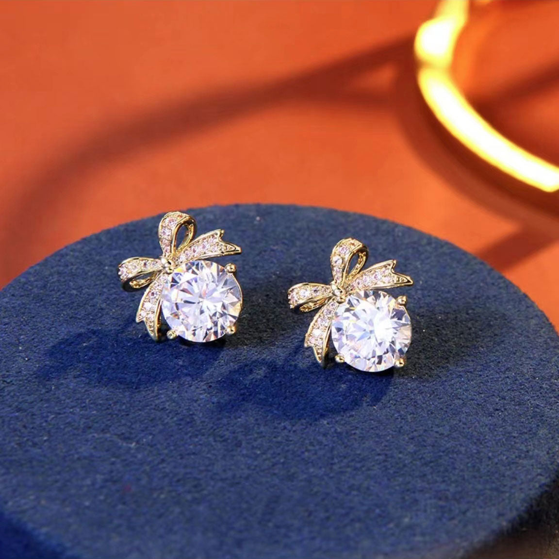 French style diamond earrings