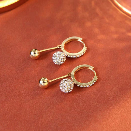 French style spherical earrings 