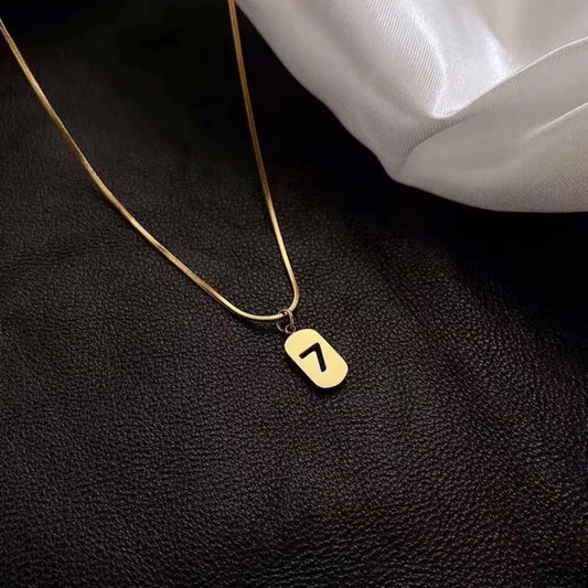 Lucky number necklace