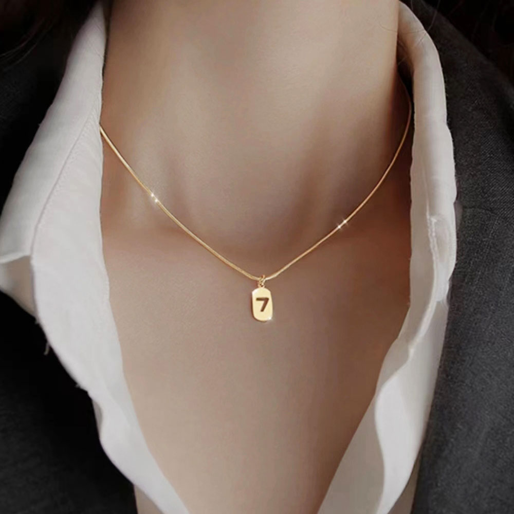 Lucky number necklace