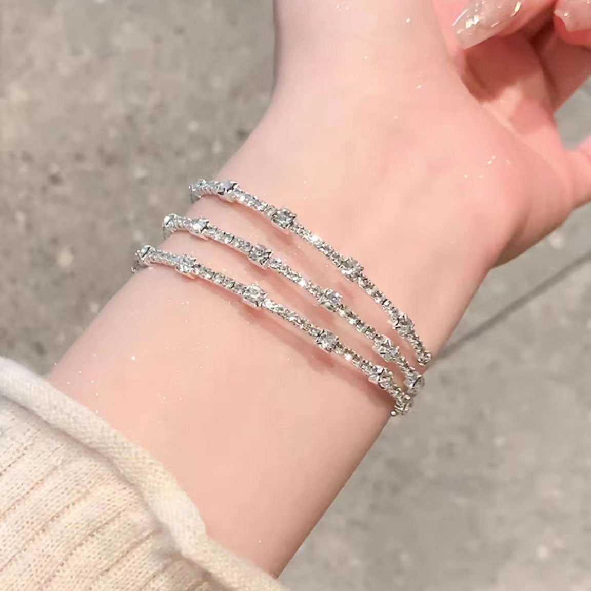 Flexible Diamond Bracelet 